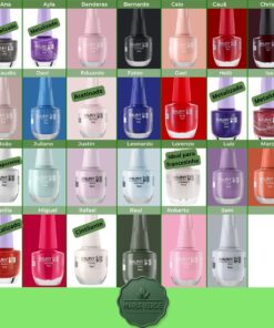 Kit com 10 Esmaltes Hipoalergênicos 9Free - Bauny