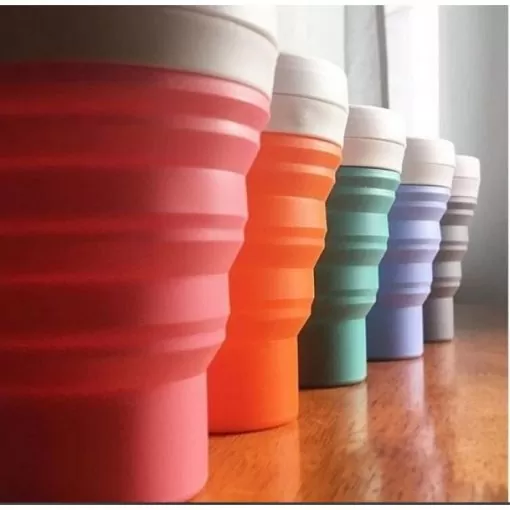 Copo de Silicone Retratil 400ml - Menos 1Lixo