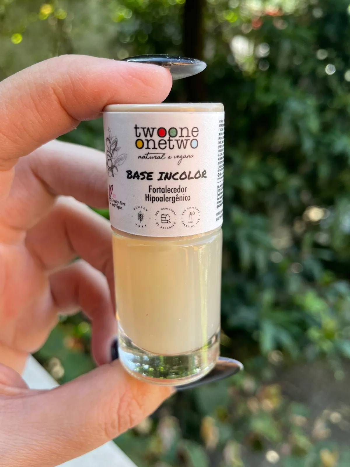 Esmalte Hipoalergênico Tratamento Base Incolor 10ml – Twoone Onetwo