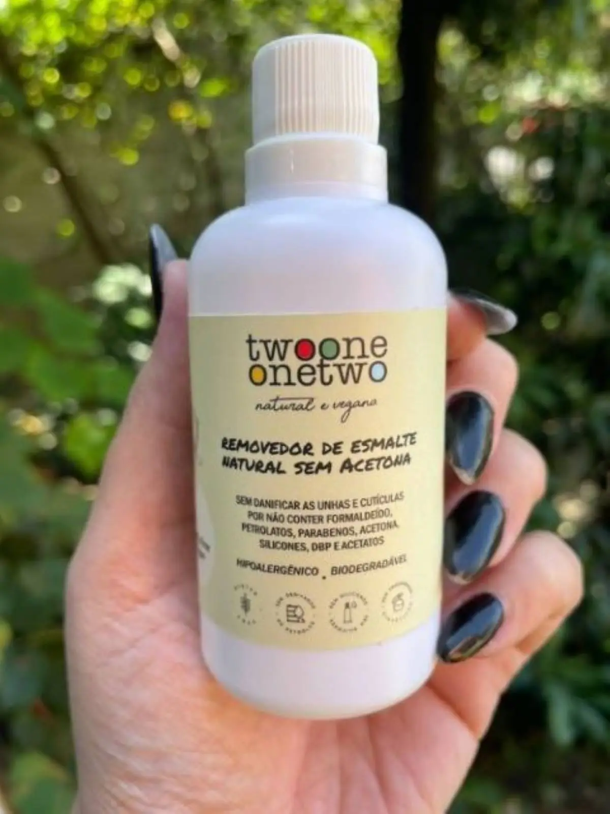 Removedor de Esmalte Sem Acetona 100ml  -  Twoone Onetwo Natural Vegana