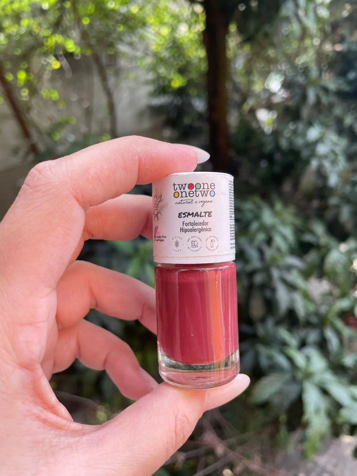 Esmalte Hipoalergênico Fortalecedor 10ml Brandy Wine - Twoone Onetwo