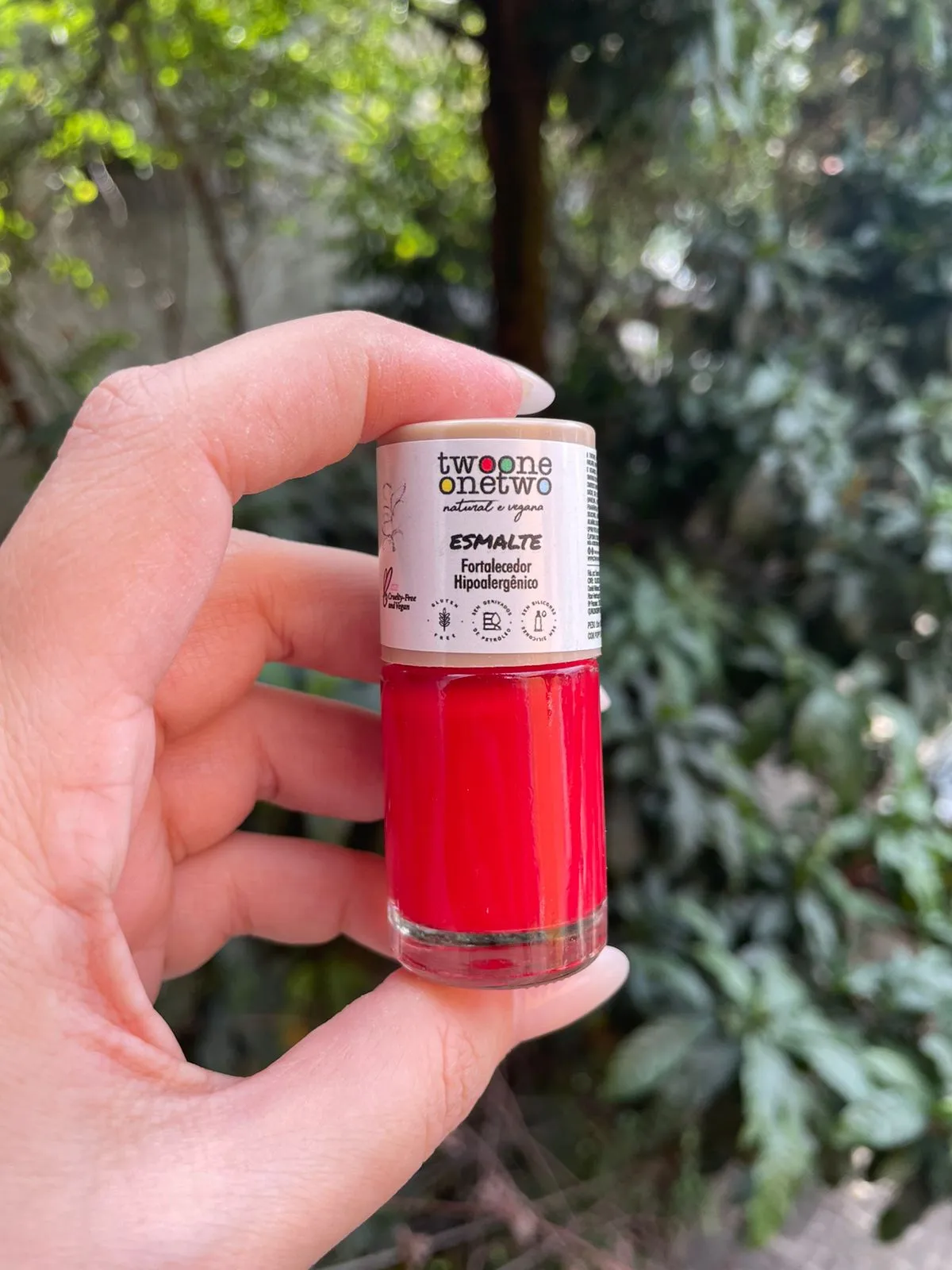 Esmalte Hipoalergênico Fortalecedor 10ml Poppy Red - Twoone Onetwo