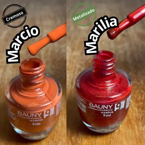 Kit promocional 5 Esmaltes Hipoalergênicos 9Free + 1 Base de Tratamento + Top Coat Extra Brilho - Bauny - Image 13