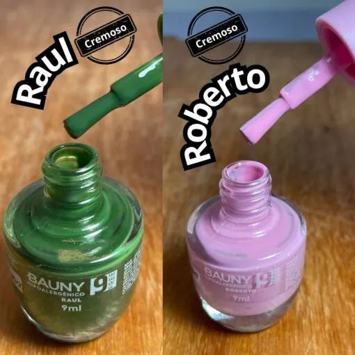 Kit promocional 5 Esmaltes Hipoalergênicos 9Free + 1 Base de Tratamento + Top Coat Extra Brilho - Bauny - Image 15