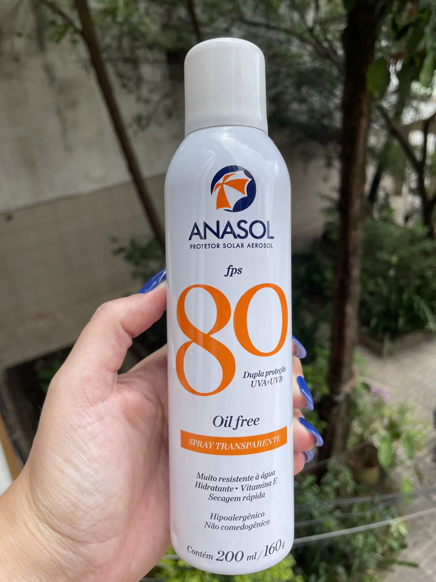 Protetor Solar Spray FPS 80 160g - Anasol