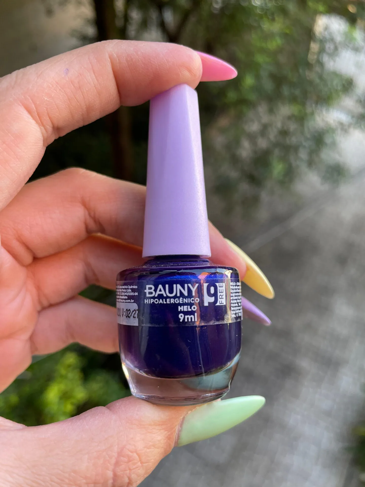 Esmalte Hipoalergênico 9Free cor Helo - Bauny