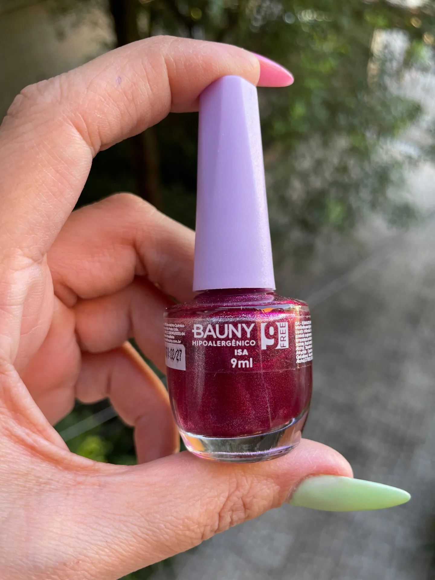 Esmalte Hipoalergênico 9Free cor Isa - Bauny