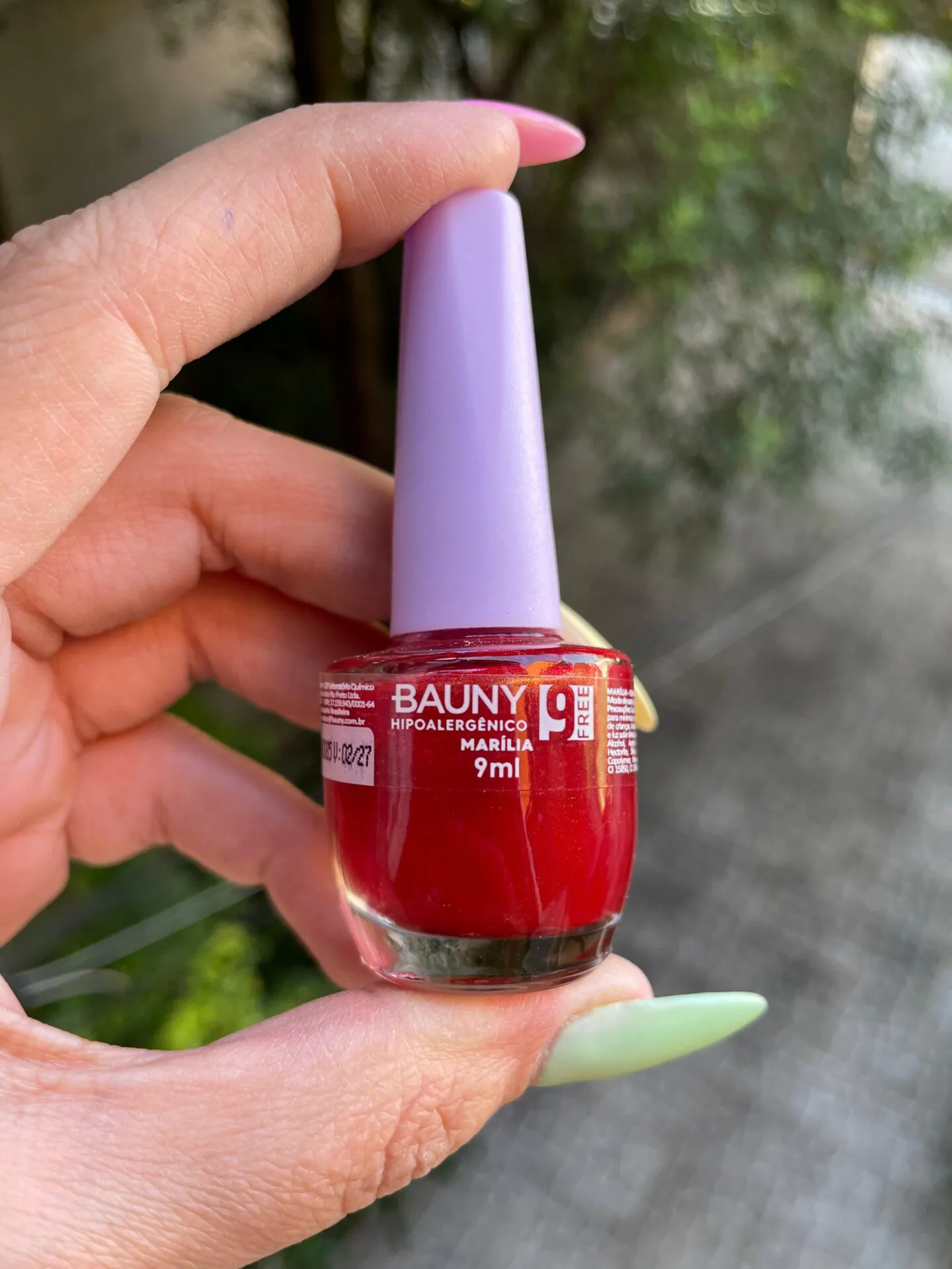 Esmalte Hipoalergênico 9Free cor Marília - Bauny