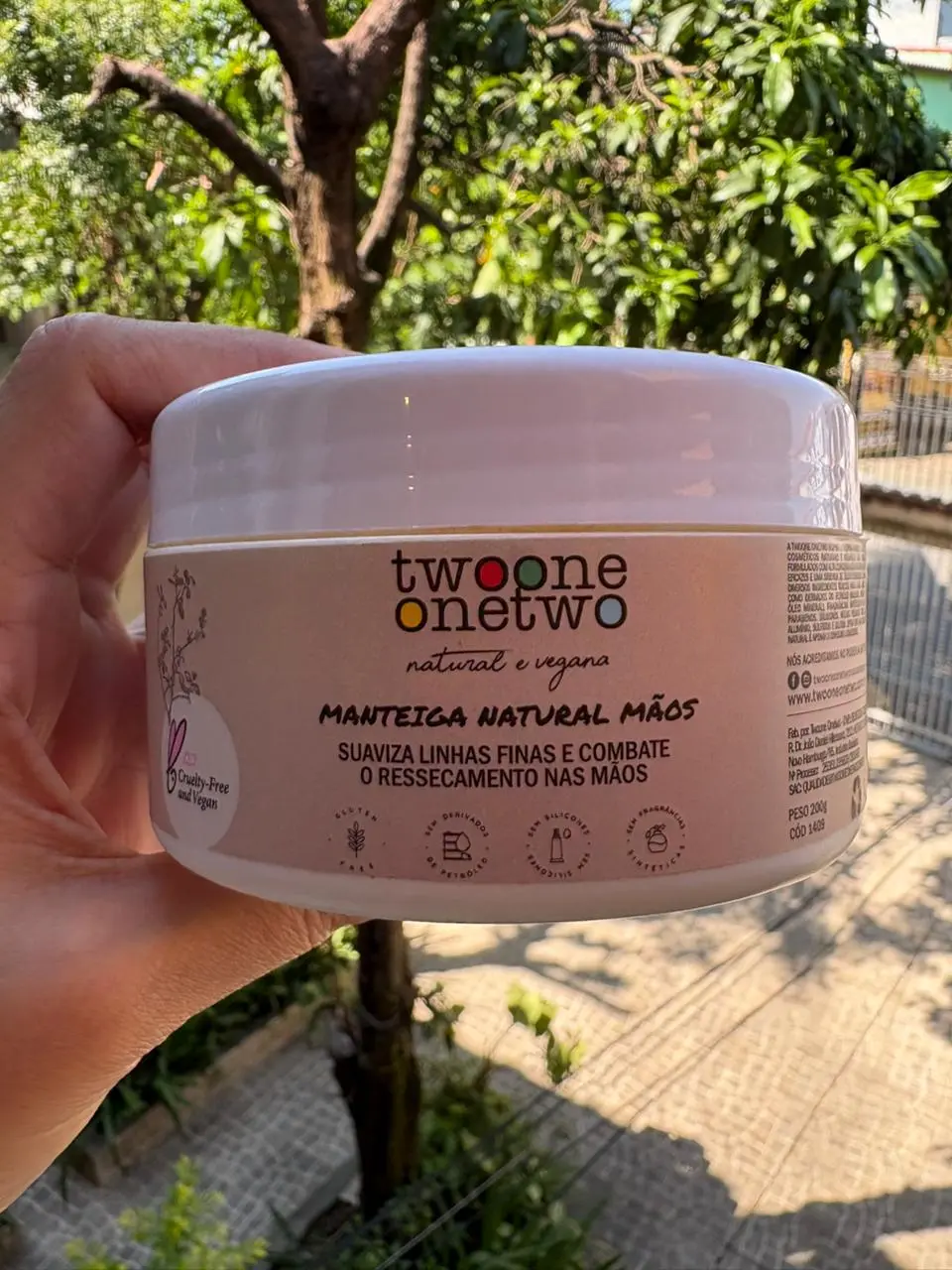 Manteiga Natural Maos Karite e Picao Preto - Twoone Onetwo Natural Vegana