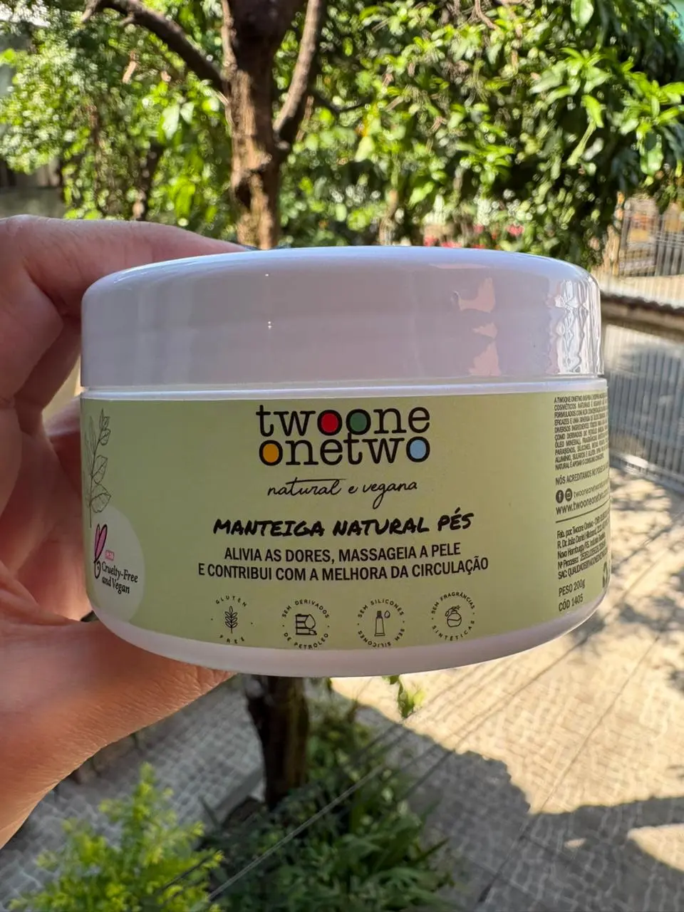 Manteiga Natural Pes Karite e Alecrim - Twoone Onetwo Natural Vegana