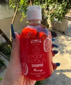 Shampoo Vegan Beauty Morango Reconstrução 250ml - Twoone Onetwo Natural Vegana